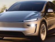 Tesla Model Y sans barre lumineuse // Source : X (ex-Twitter)