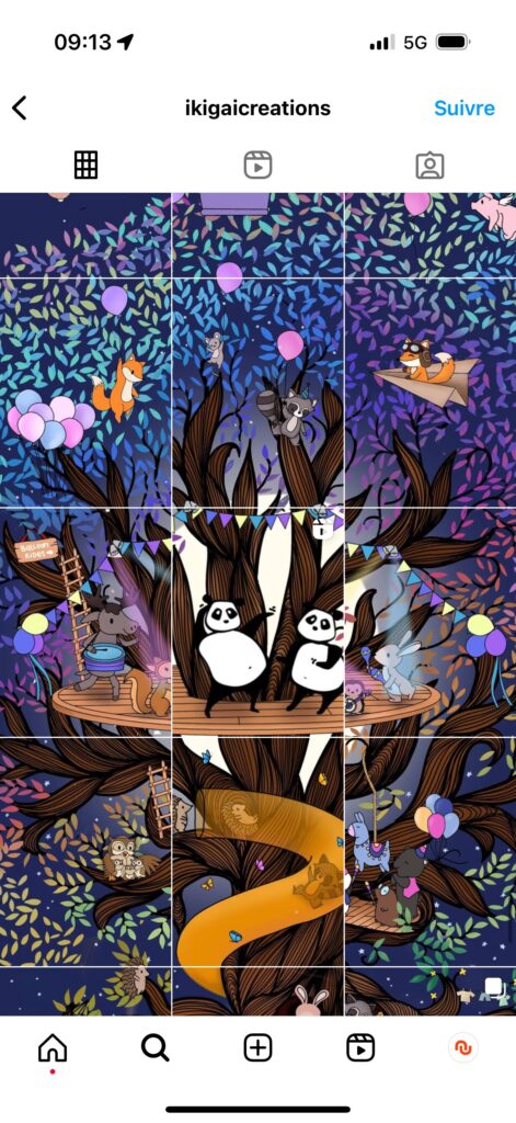 Les posts puzzle ne sont plus parfaitement alignés // Source : Capture d'écran Numerama