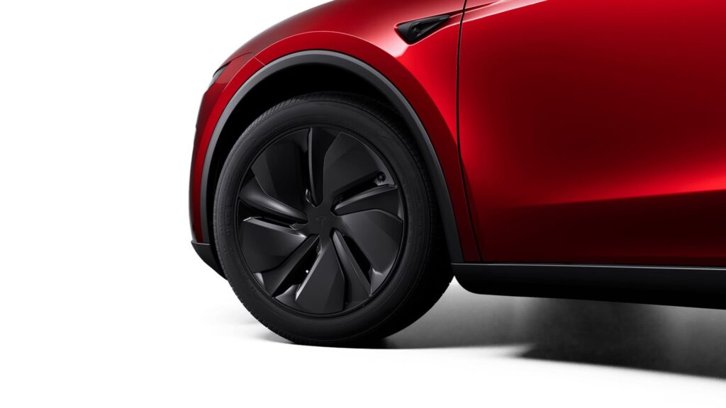 Sur le Model Y, les jantes 19 pouces ne sont pas encore disponible chez nous. // Source : Tesla