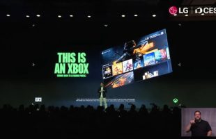 L'annonce du partenariat avec Xbox lors de la conférence LG.
