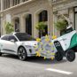 Une reconstitution de l'accident entre un Waymo et un Jamie // Source : Montage Canva