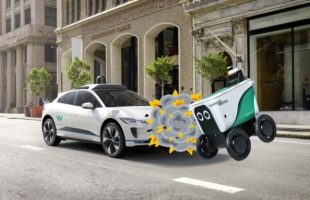 Une reconstitution de l'accident entre un Waymo et un Jamie // Source : Montage Canva