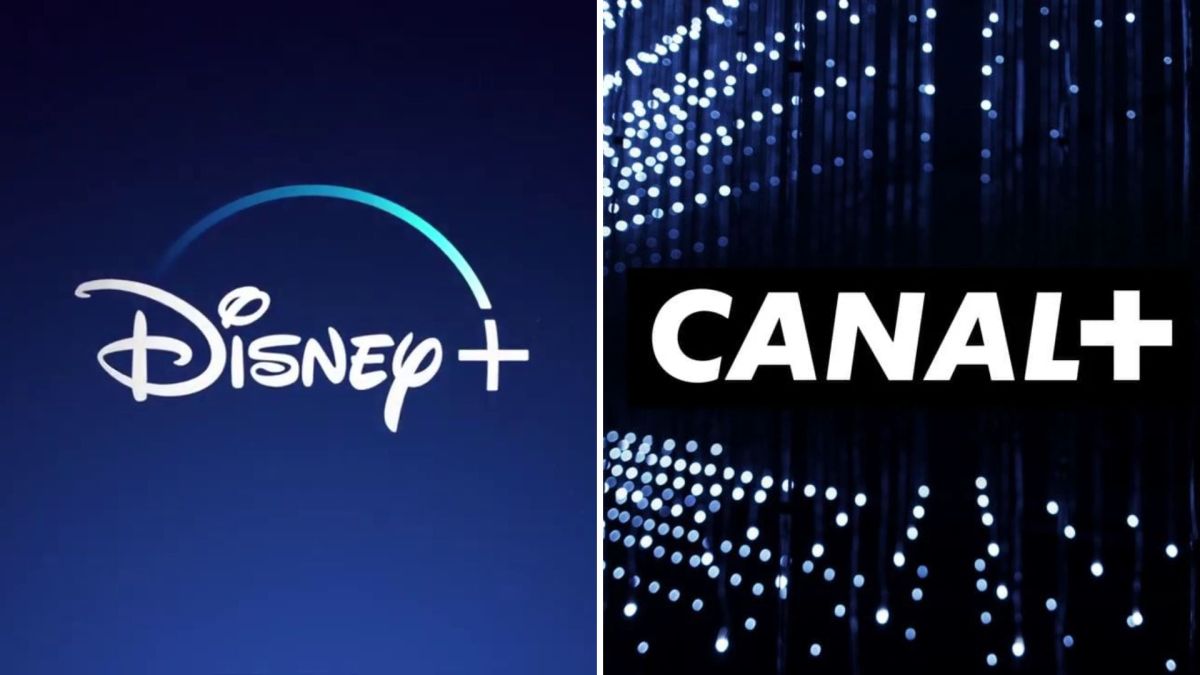 Les logos Disney+ et Canal+ // Source : Montage Numerama