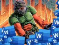 « Doom » s'invite jusque dans Word // Source : Montage Numerama