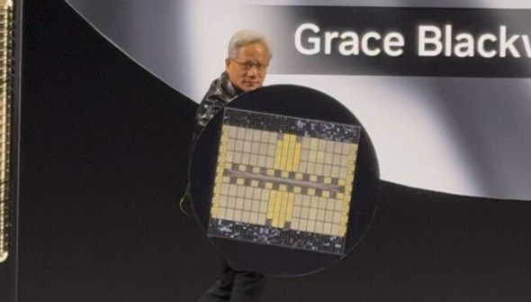 Jensen Huang, le patron de Nvidia au CES 2025. // Source : Numerama