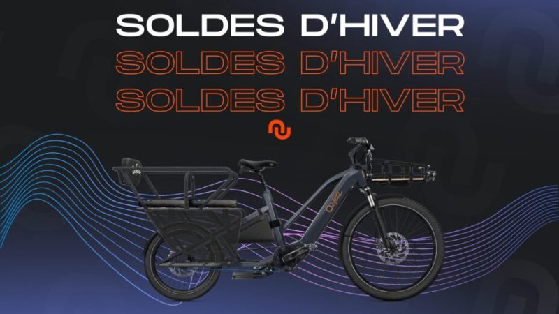 Ce vélo cargo électrique de Decathlon affiche 500 € de moins pour les soldes