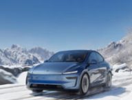 Tesla Model Y 2025 sur la neige  // Source : Tesla