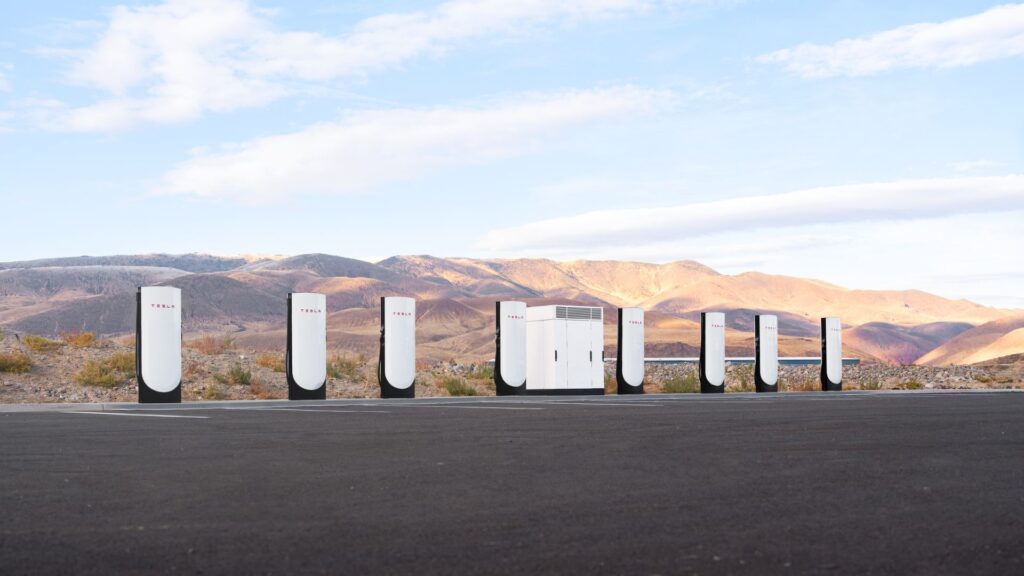 Les Superchargers V4 de Tesla // Source : Tesla