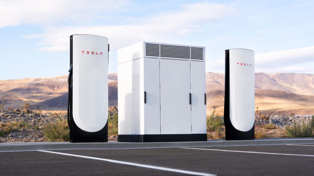 Les Superchargers V4 de Tesla // Source : Tesla