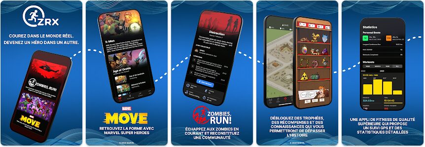 ZRX: Zombies Run + Marvel Move, courir pour survivre