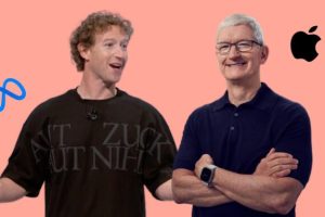 Mark Zuckerberg et Tim Cook. // Source : Numerama