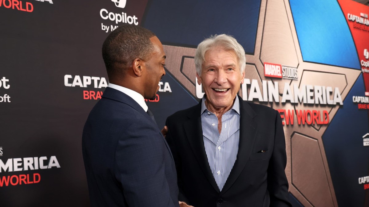 Anthony Mackie et Harrison Ford. // Source : Marvel Studios