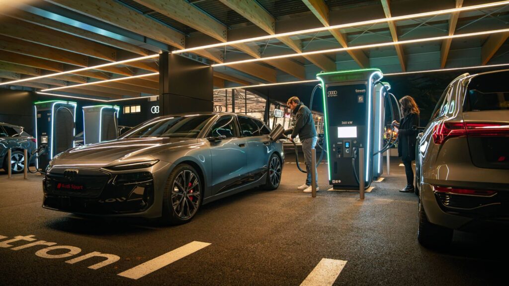 Hub de recharge Audi // Source : Audi