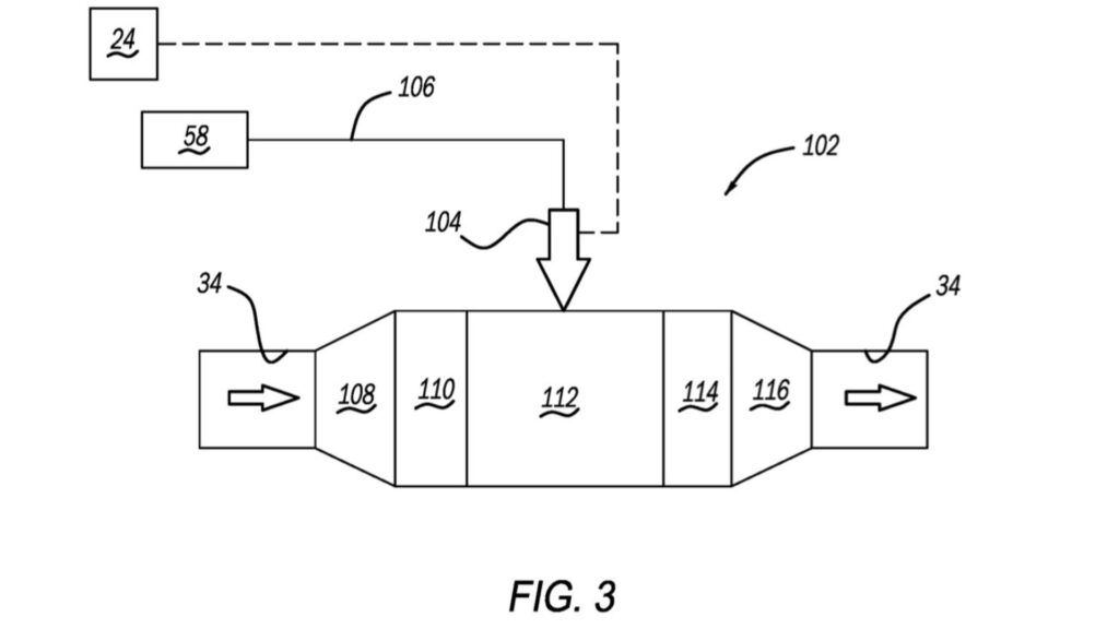 Le brevet du système d'échappement pour voiture électrique de Stellantis // Source : Stellantis
