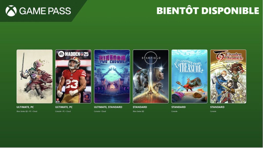 Xbox Game Pass en février // Source : Microsoft