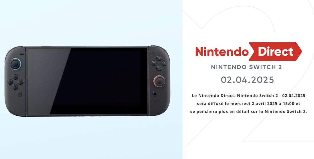 Nintendo Direct du 2 avril centré sur la Switch 2 // Source : Nintendo