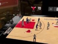 Un match NBA en réalité augmentée sur l'Apple Vision Pro // Source : Capture X (ex-Twitter)