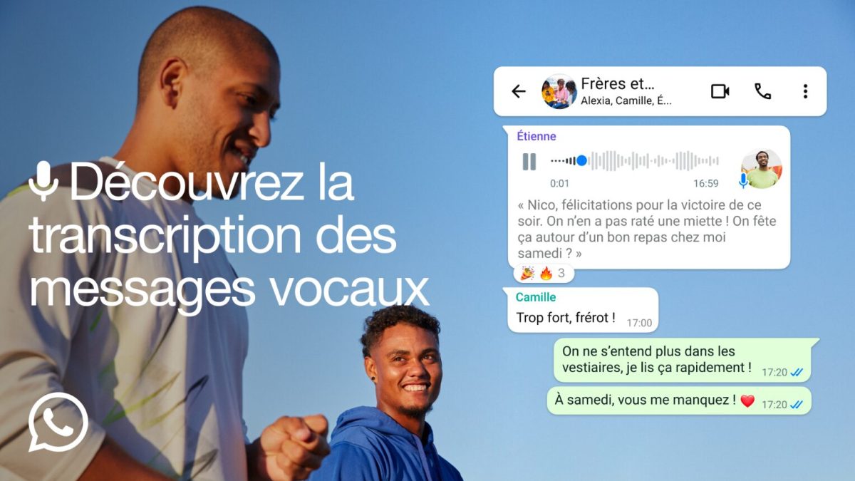 comment transcrire un message vocal whatsapp