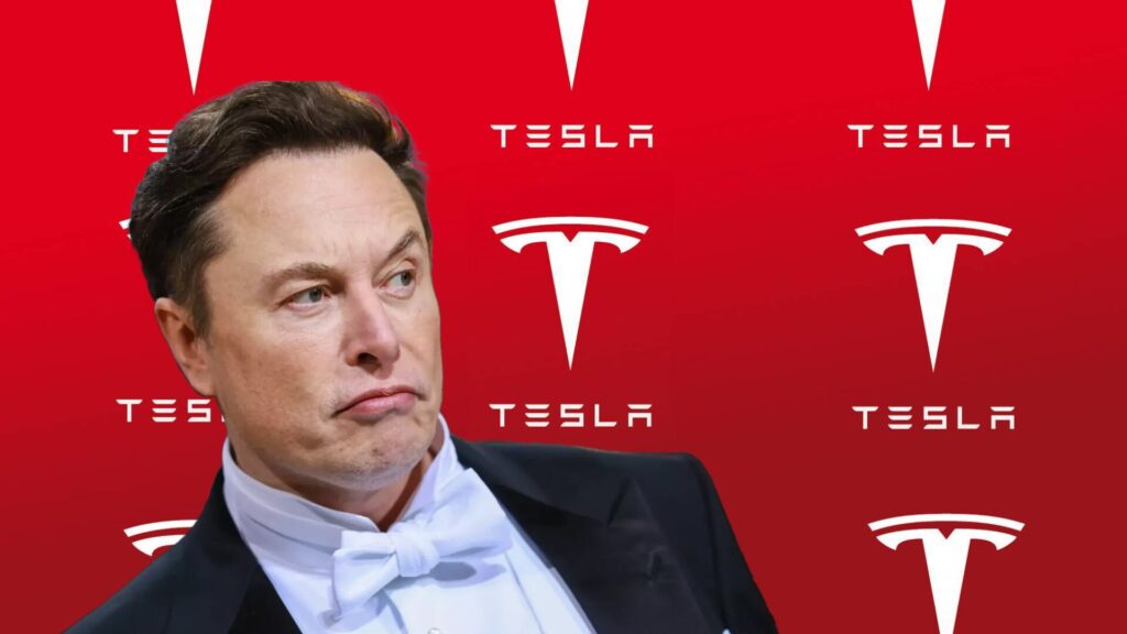 Elon Musk et Tesla  // Source : Montage Raphaelle Baut 