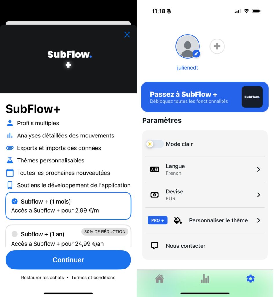 L'abonnement Subflow+ // Source : Numerama