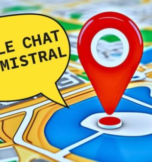 Le Chat de Mistral AI connait votre localisation, comme des milliards de site web. // Source : Numerama avec Midjourney