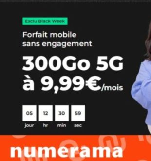 Un forfait Red SFR pendant le Black Friday. // Source : Numerama