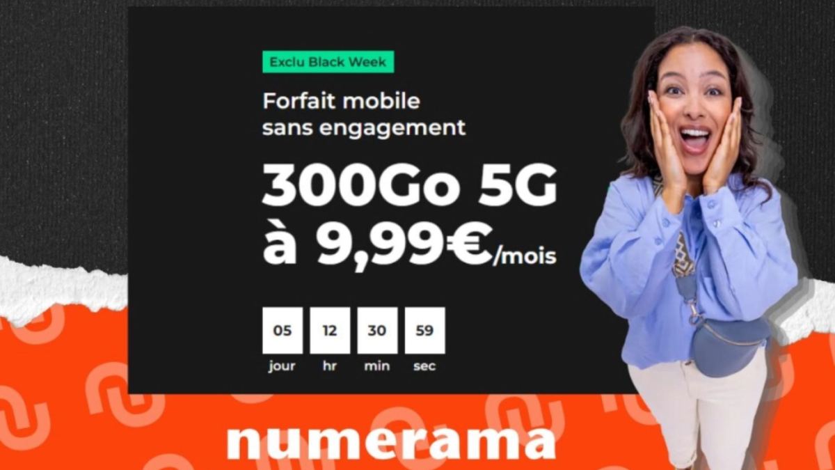 Un forfait Red SFR pendant le Black Friday. // Source : Numerama