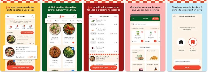 Jow, un assistant culinaire qui peut aussi faire vos courses