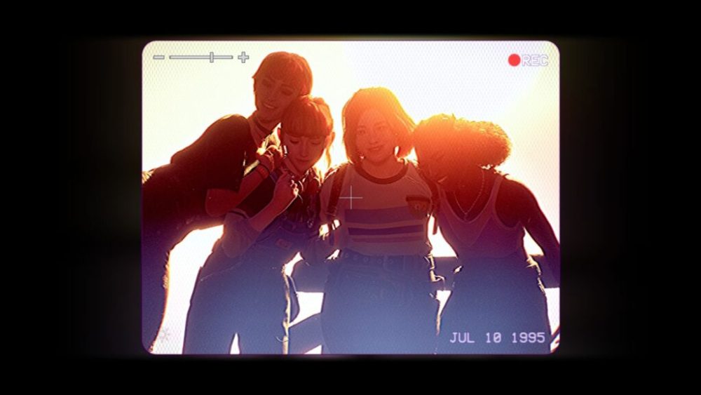 Swann et ses 3 amies dans Lost Records. // Source : Dontnod / capture d'écran Numerama