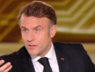 Emmanuel Macron sur France 2 pour parler de l'IA. // Source : France 2