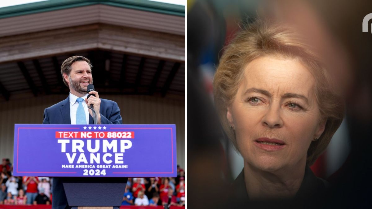 JD Vance et Ursula von der Leyen // Source : JD Vance et OTAN