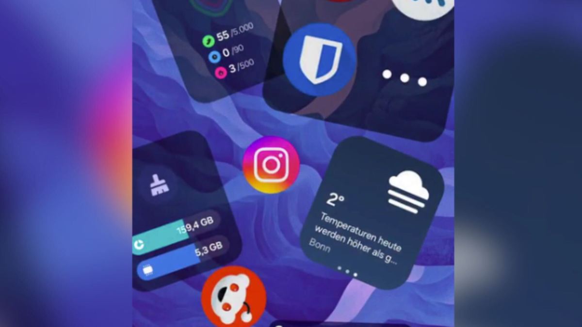 Un aperçu de Home Up dans One UI 7 // Source : Montage Numerama