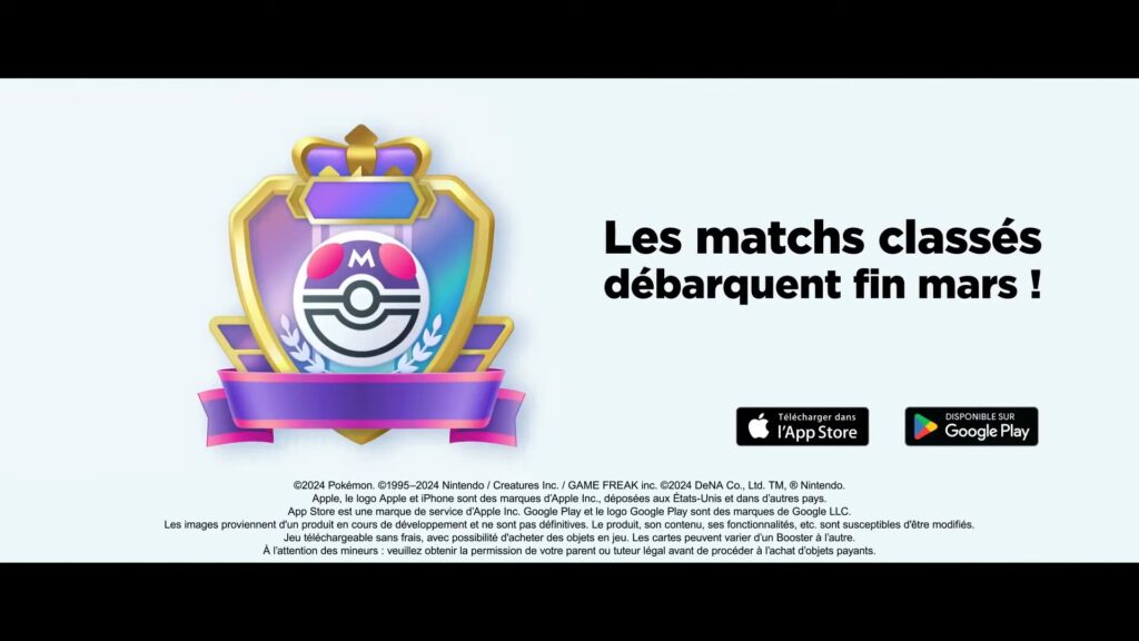 Les matchs classés arrivent dans « Pokémon TCG Pocket » // Source : Pokémon