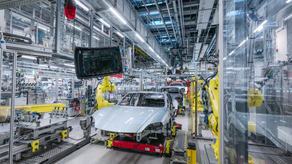 L'usine Porsche de Zuffenhausen où est produite la Taycan // Source : Porsche