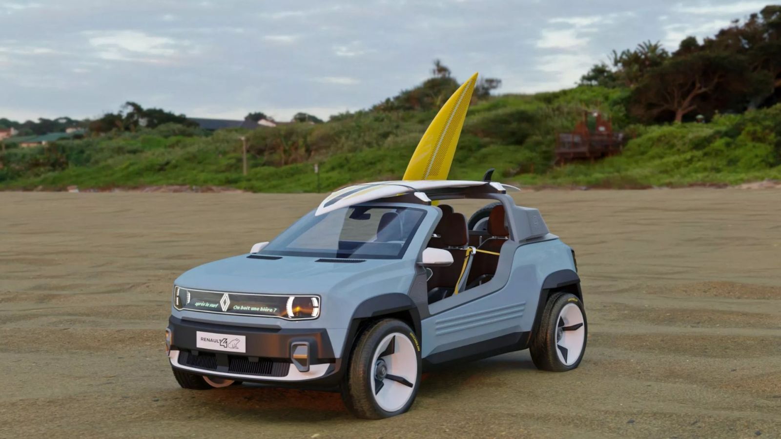 Un designer transforme la Renault 4 électrique en un buggy pour la plage