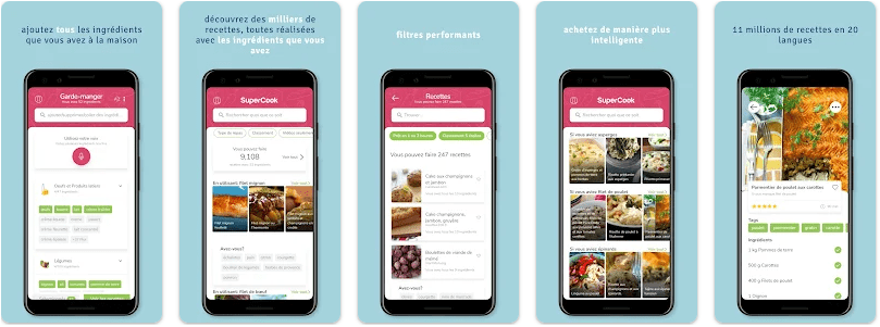 Supercook, des recettes avec les ingrédients dont vous disposez