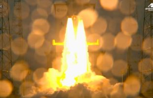 Décollage de la fusée, ce 6 mars 2025. // Source : Capture YouTube CNES