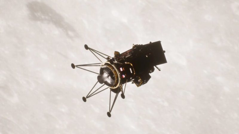 Il y a un problème avec le robot Athena qui s’est posé sur la Lune Il y a un problème avec le robot Athena qui s’est posé sur la Lune