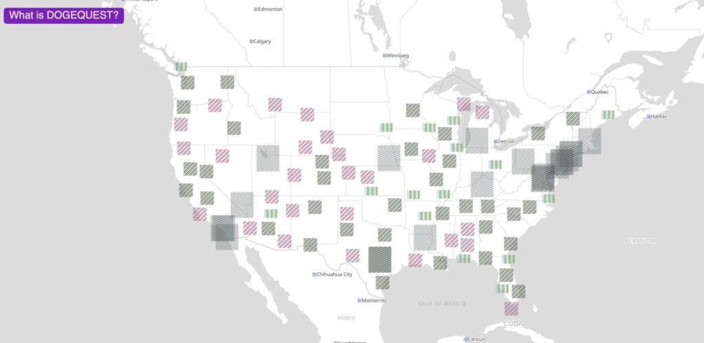 La carte des propriétaires de Tesla. // Source : Numerama