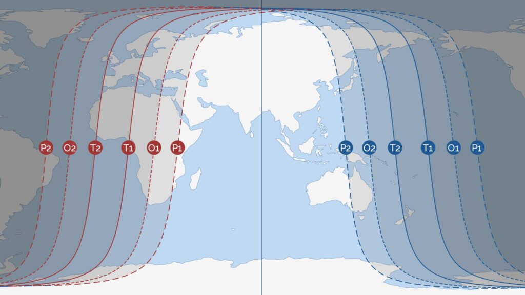 Carte de visibilité de l'éclipse lunaire du 7 septembre 2025. // Source : IMCCE