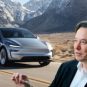 Elon Musk et le nouveau Tesla Model Y // Source : Montage Robin San Vicente