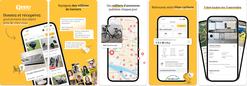 Geev : Donner ou récupérer des objets gratuitement près de chez soi
