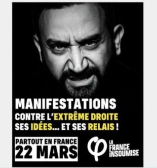 L'affiche générée par LFI contre Cyril Hanouna. // Source : LFI