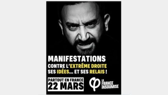 L'affiche générée par LFI contre Cyril Hanouna. // Source : LFI