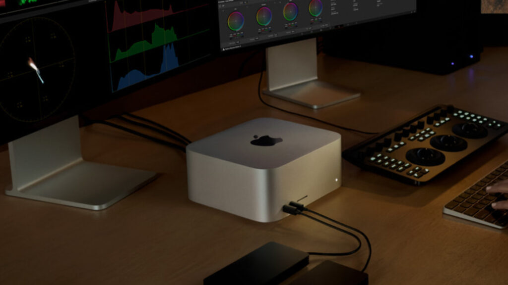 Mac Studio M3 ultra // Source : Apple Mac Studio M3 ultra // Source : Apple