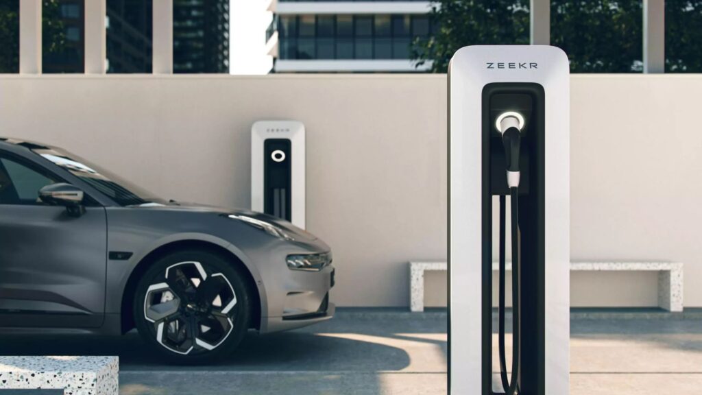 Une borne de recharge Zeekr // Source : Zeekr