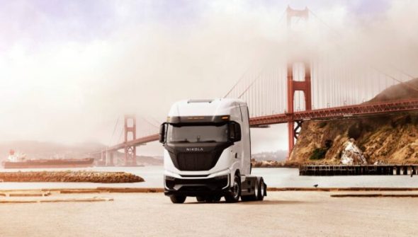Nikola TRE FCEV (camion hydrogène actuel) // Source : Nikola