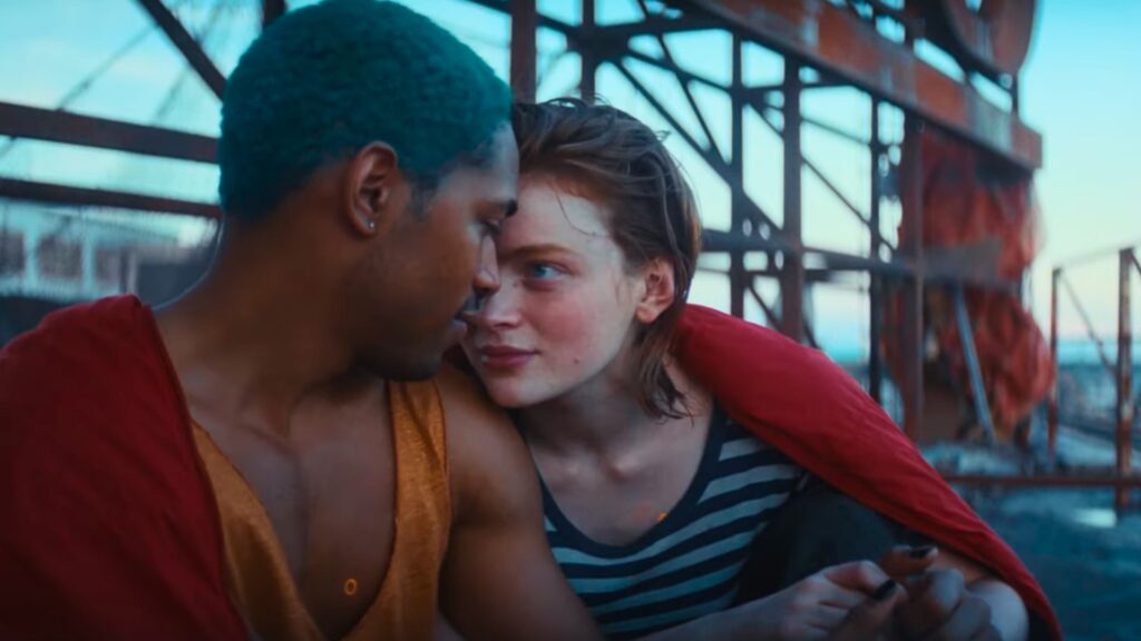 Euri (Kelvin Harrison Jr.) et O'Dessa (Sadie Sink). // Source : Disney+