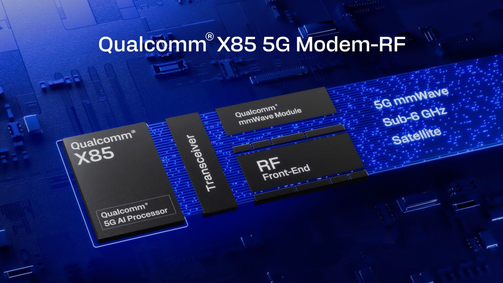 Qualcomm attaque l’Apple C1 avec un nouveau modem 5G suréquipé