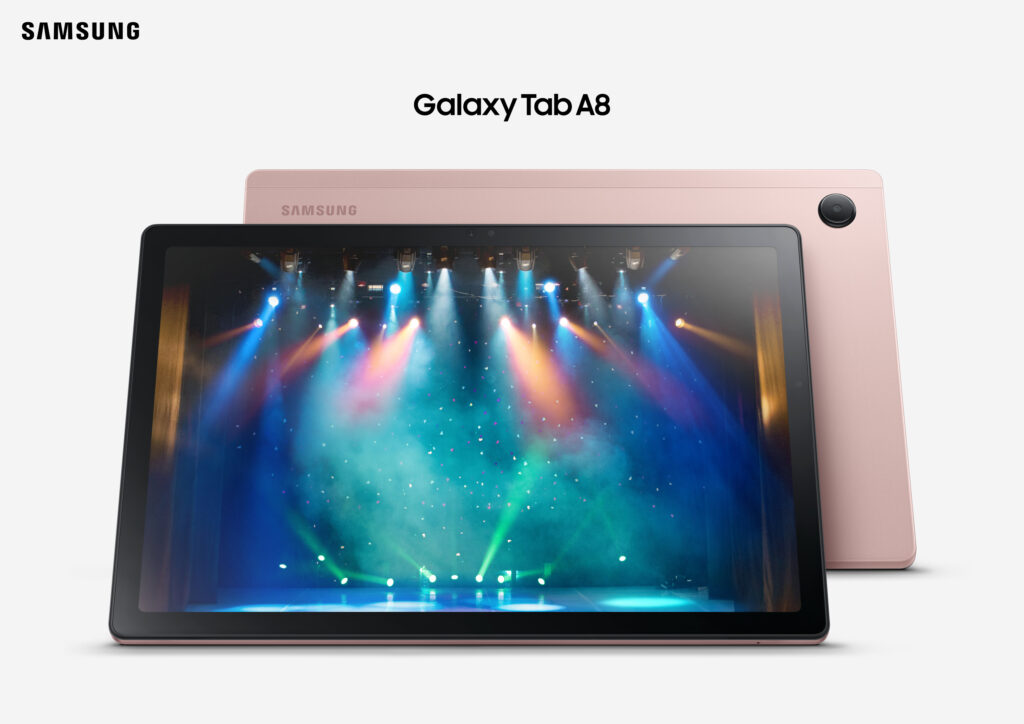 La Samsung Galaxy Tab A8 qu'on trouve dans certaines cellules de prison // Source : Samsung